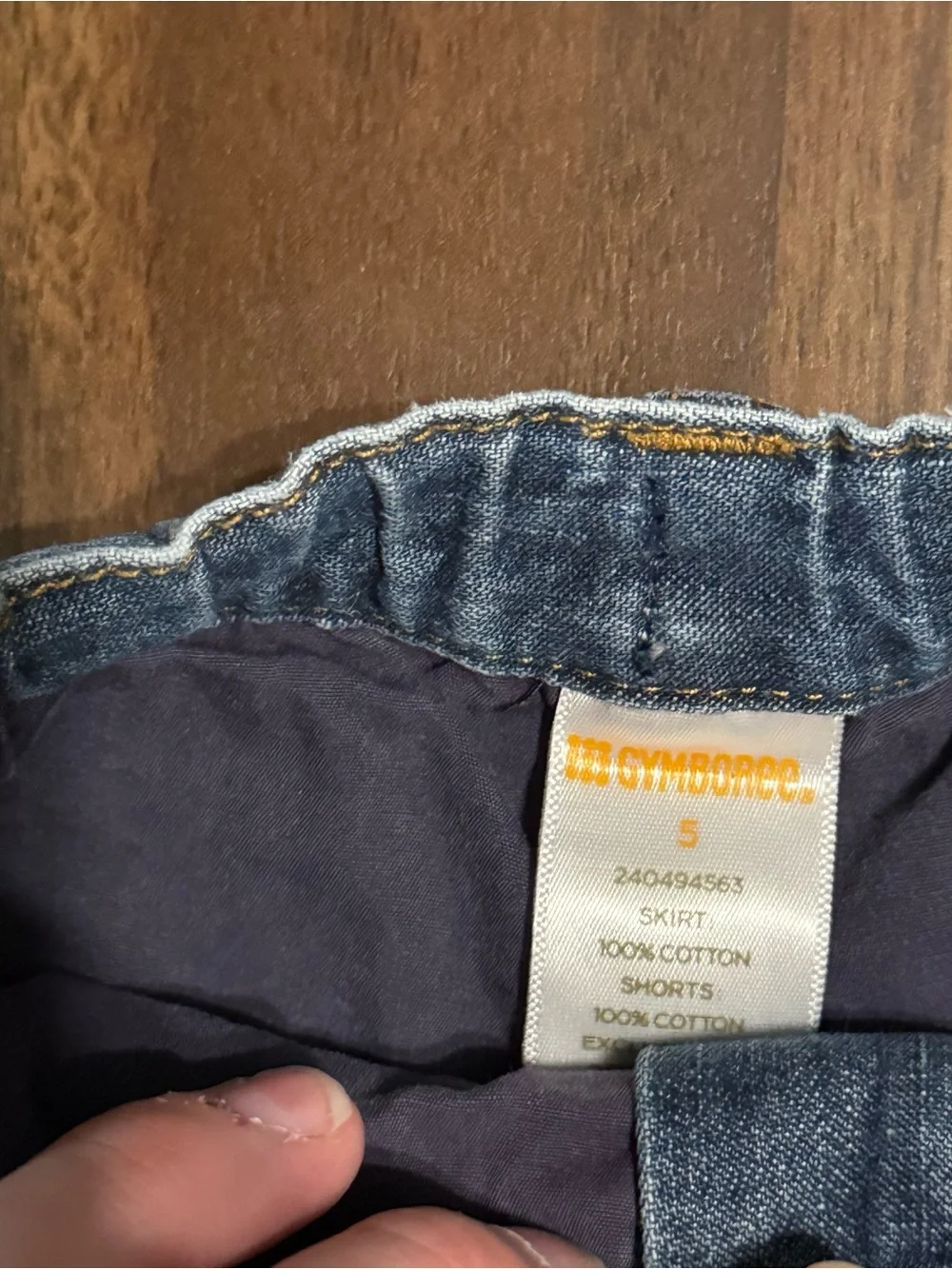 Girls Gymboree denim skirt